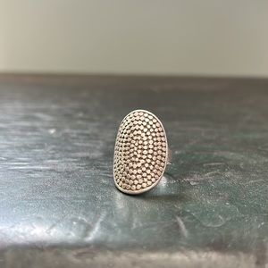 Vintage Modernist Sterling Silver Ring Size 6